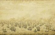 Willem van de Velde the Elder The First Battle of Schooneveld, 28 May 1673 oil